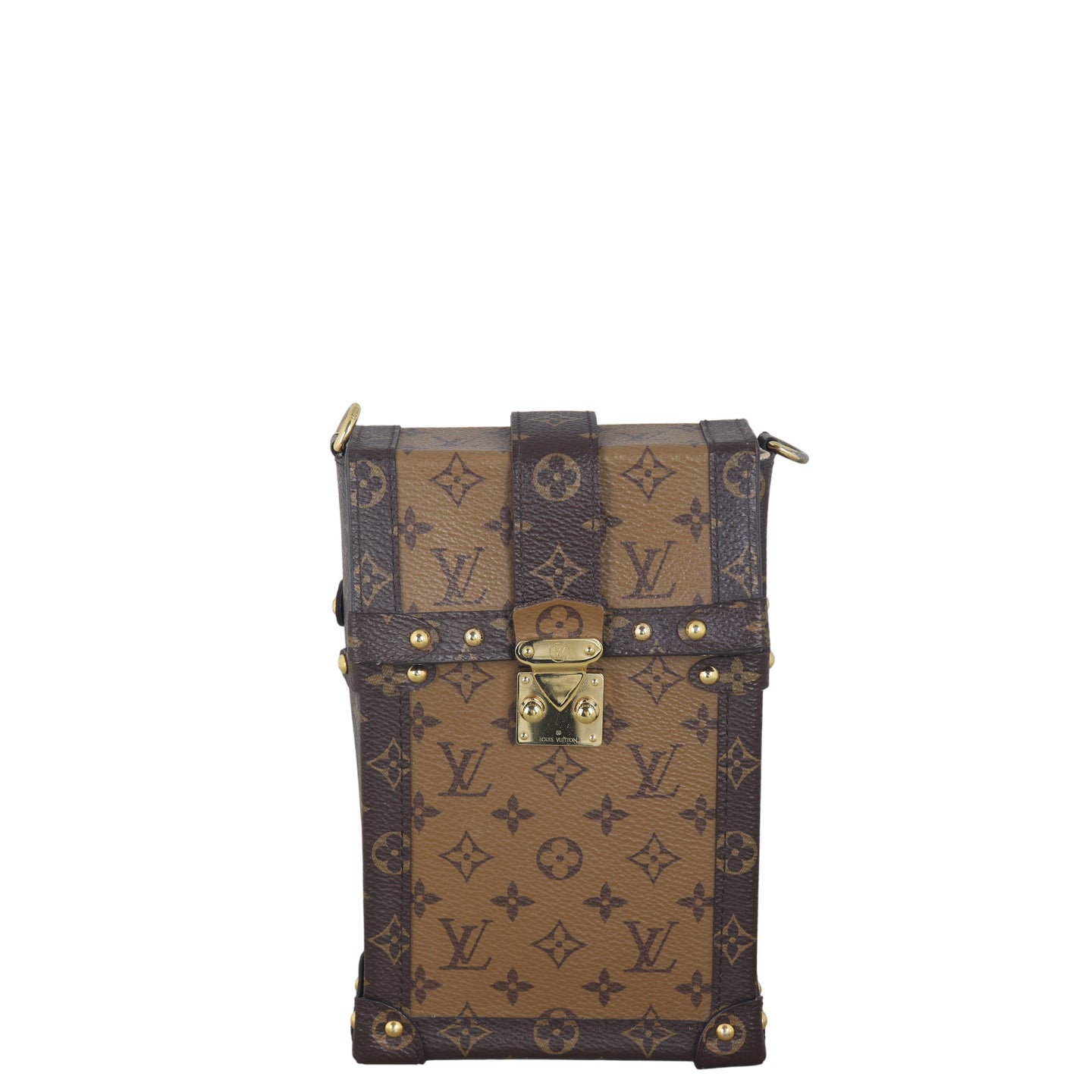 Louis Vuitton Vertical Trunk Pochette Monogram Reverse