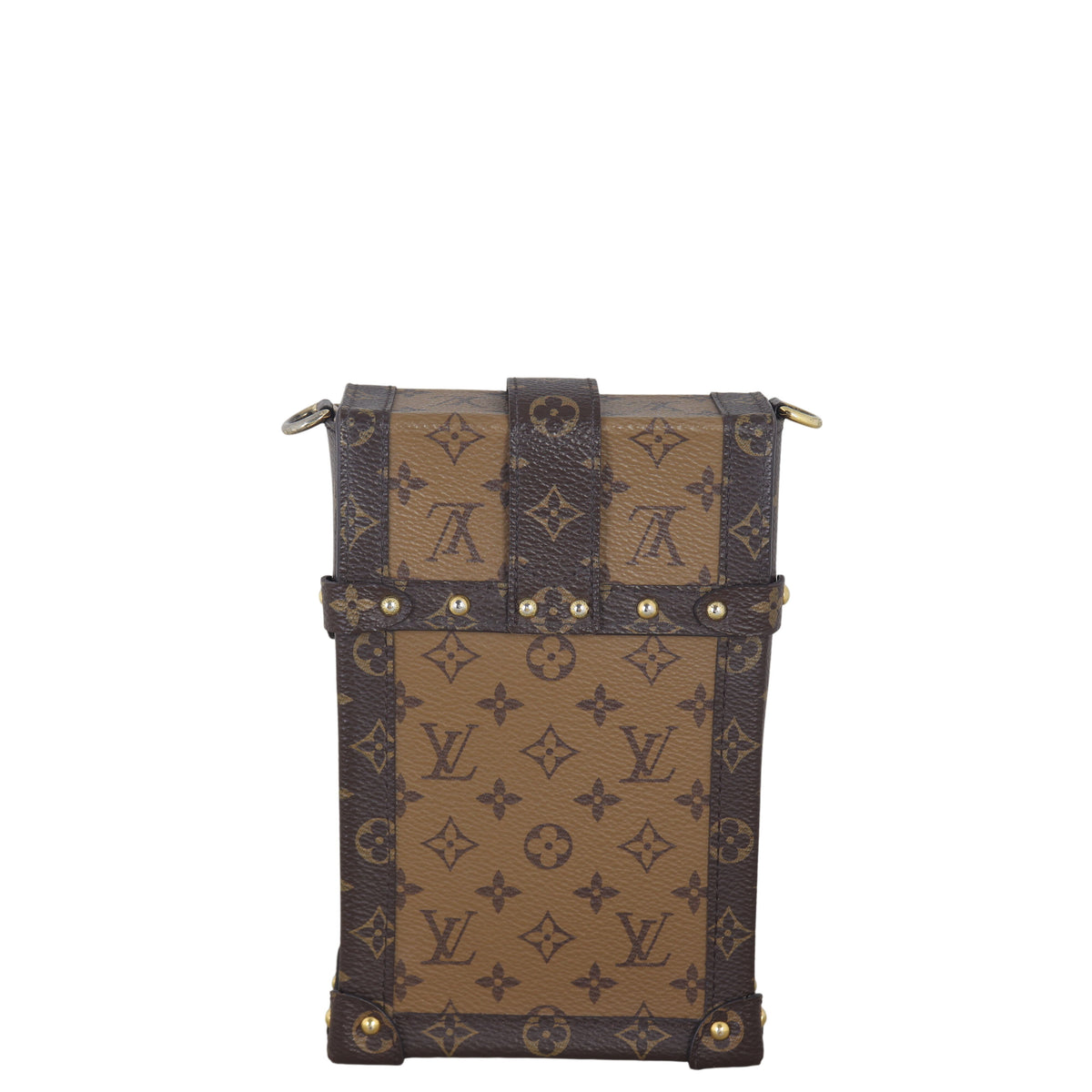 Louis Vuitton Vertical Trunk Pochette Monogram Reverse