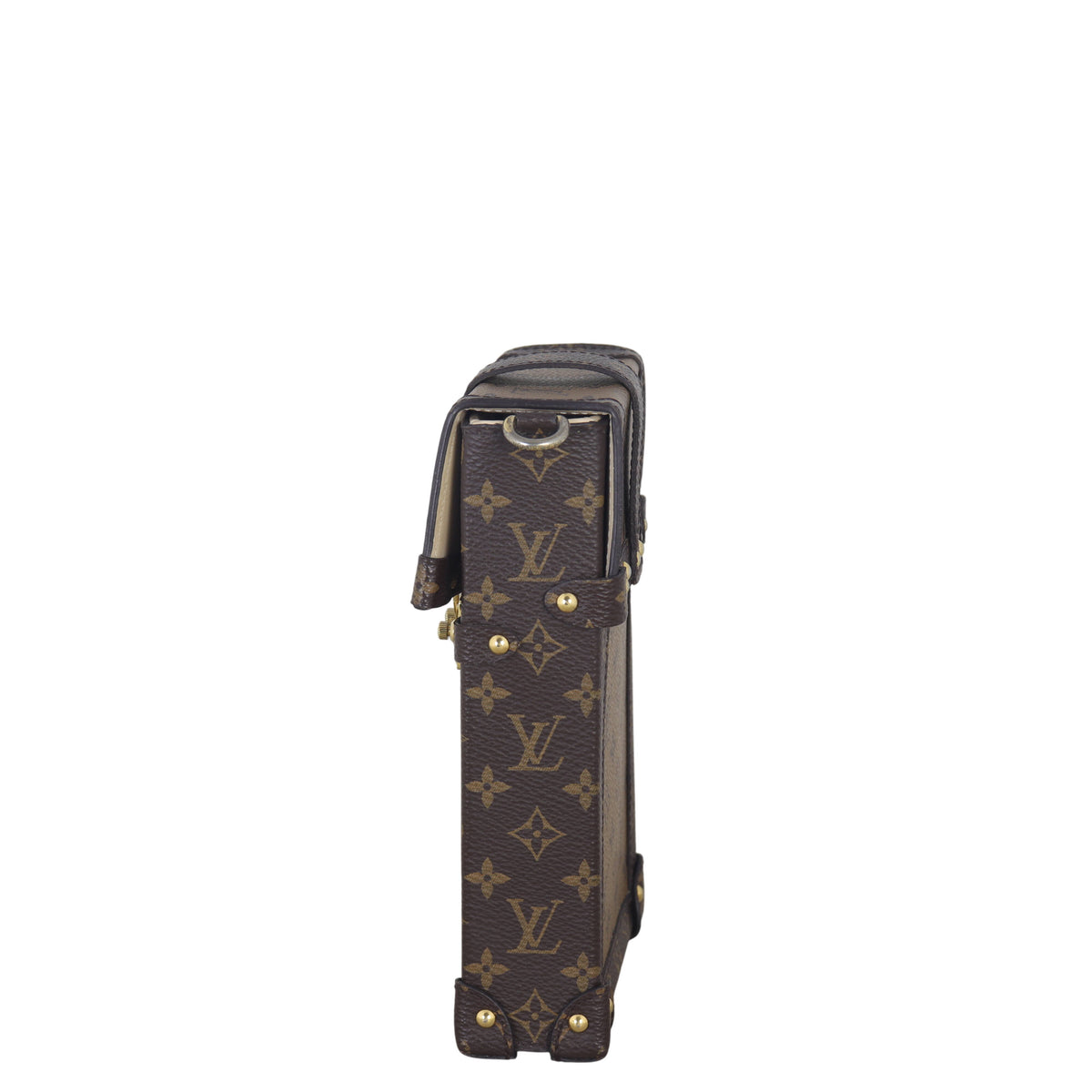 Louis Vuitton Vertical Trunk Pochette Monogram Reverse