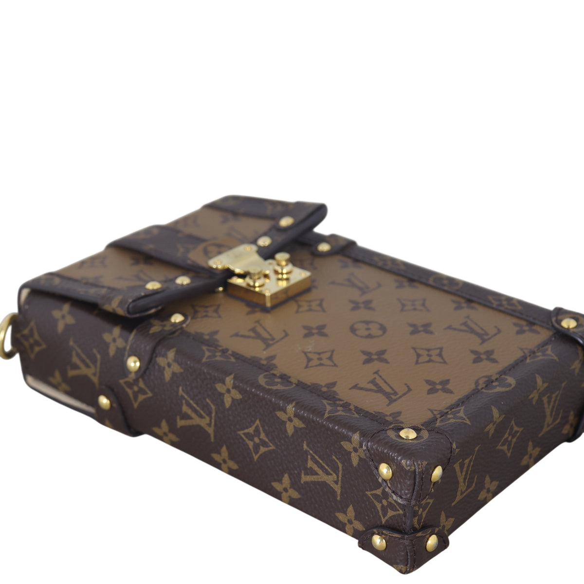 Louis Vuitton Vertical Trunk Pochette Monogram Reverse