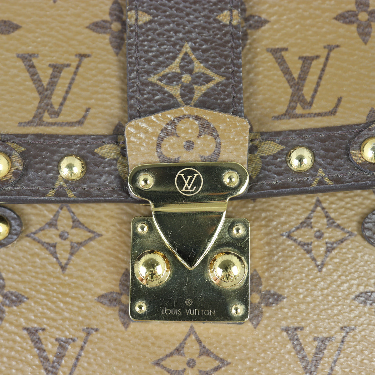 Louis Vuitton Vertical Trunk Pochette Monogram Reverse