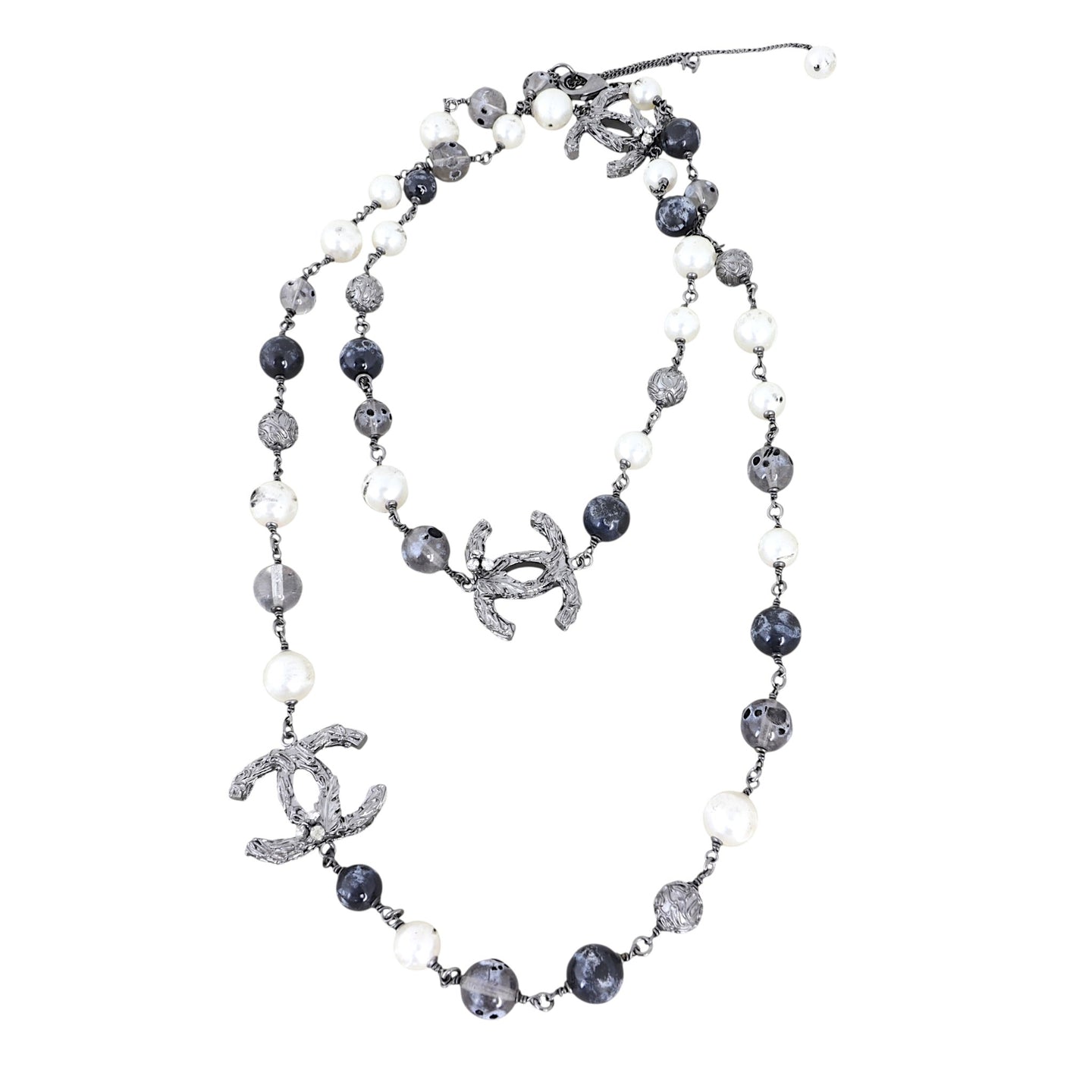 Chanel CC Beaded Long Necklace