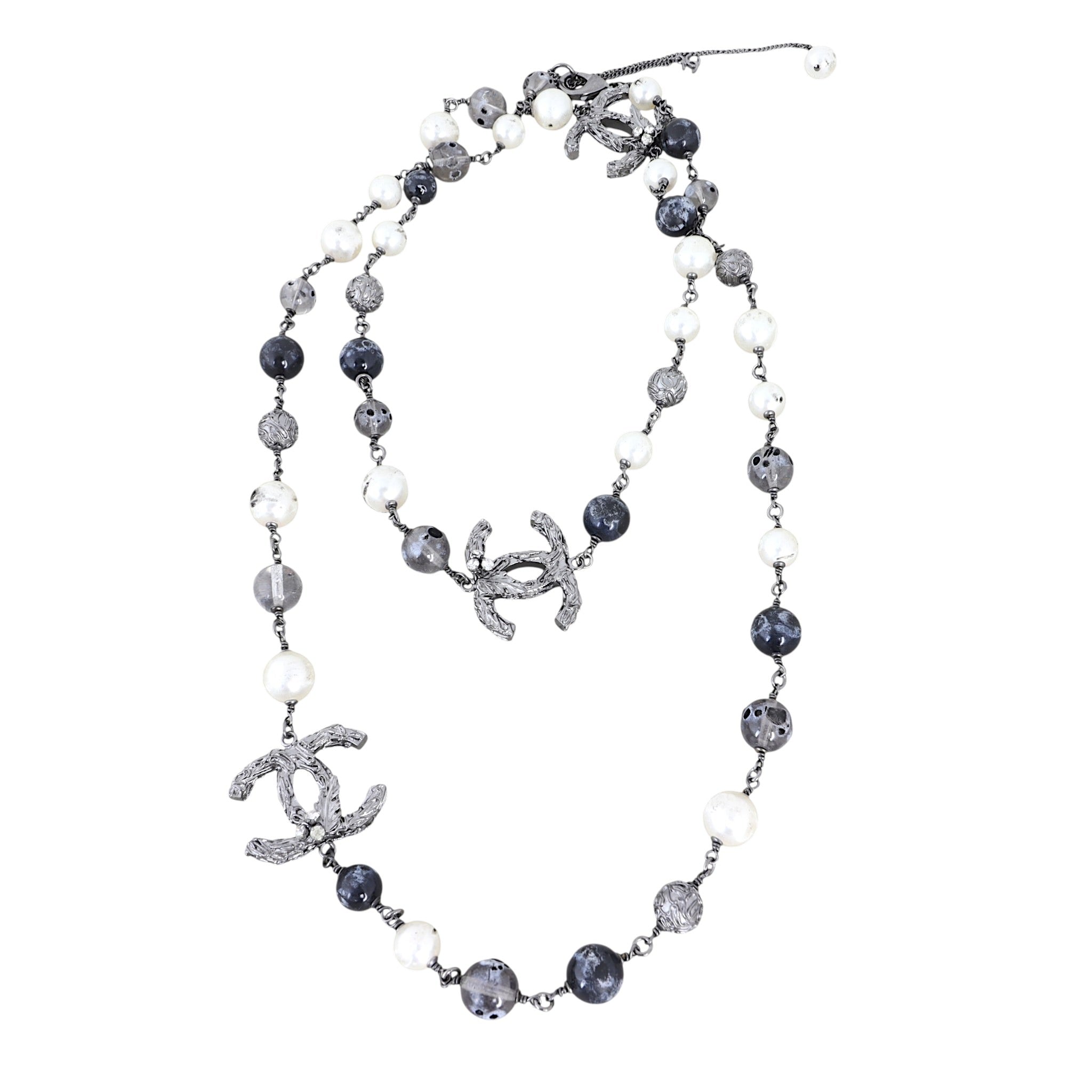 Chanel CC Beaded Long Necklace