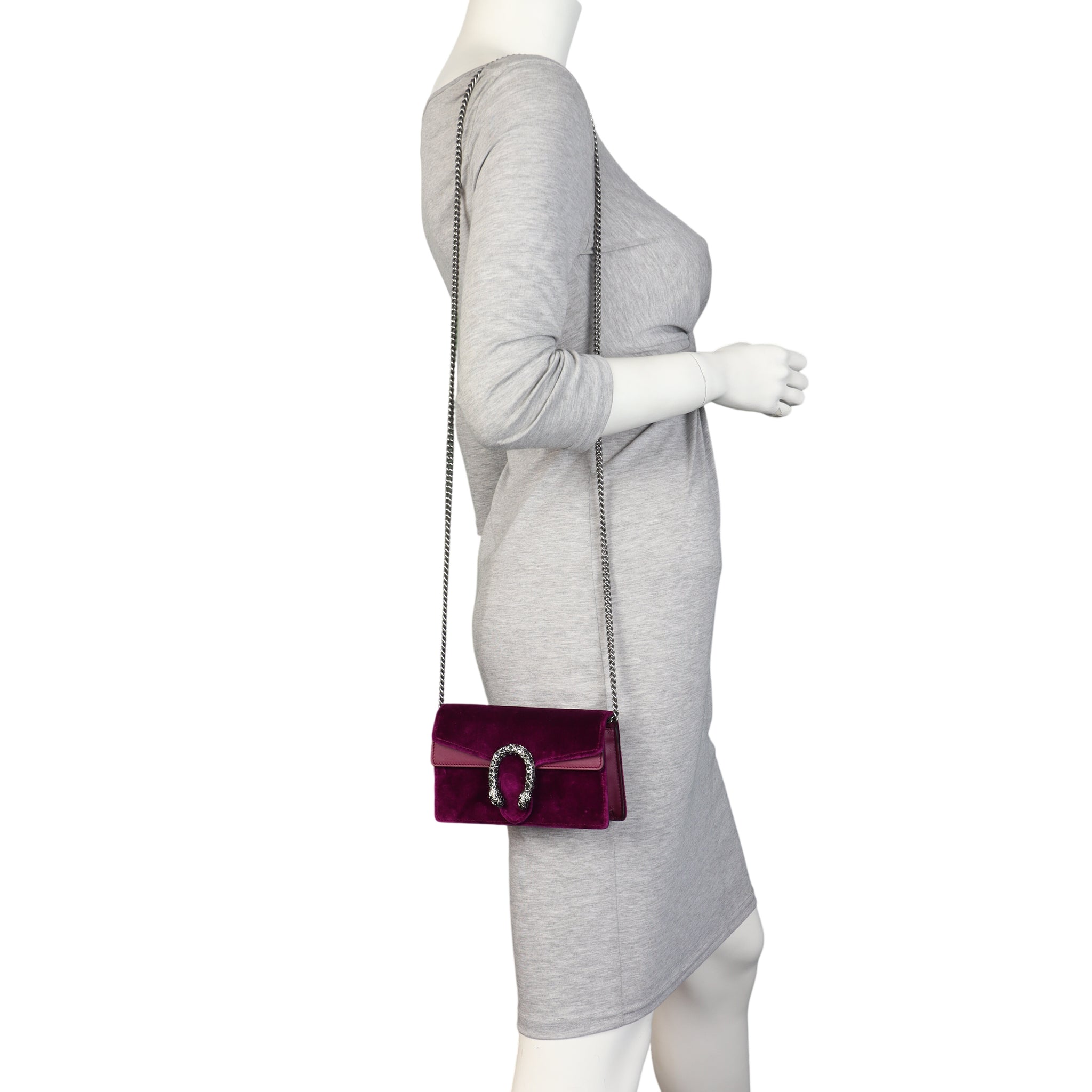Gucci Dionysus Velvet Super Mini Shoulder Bag