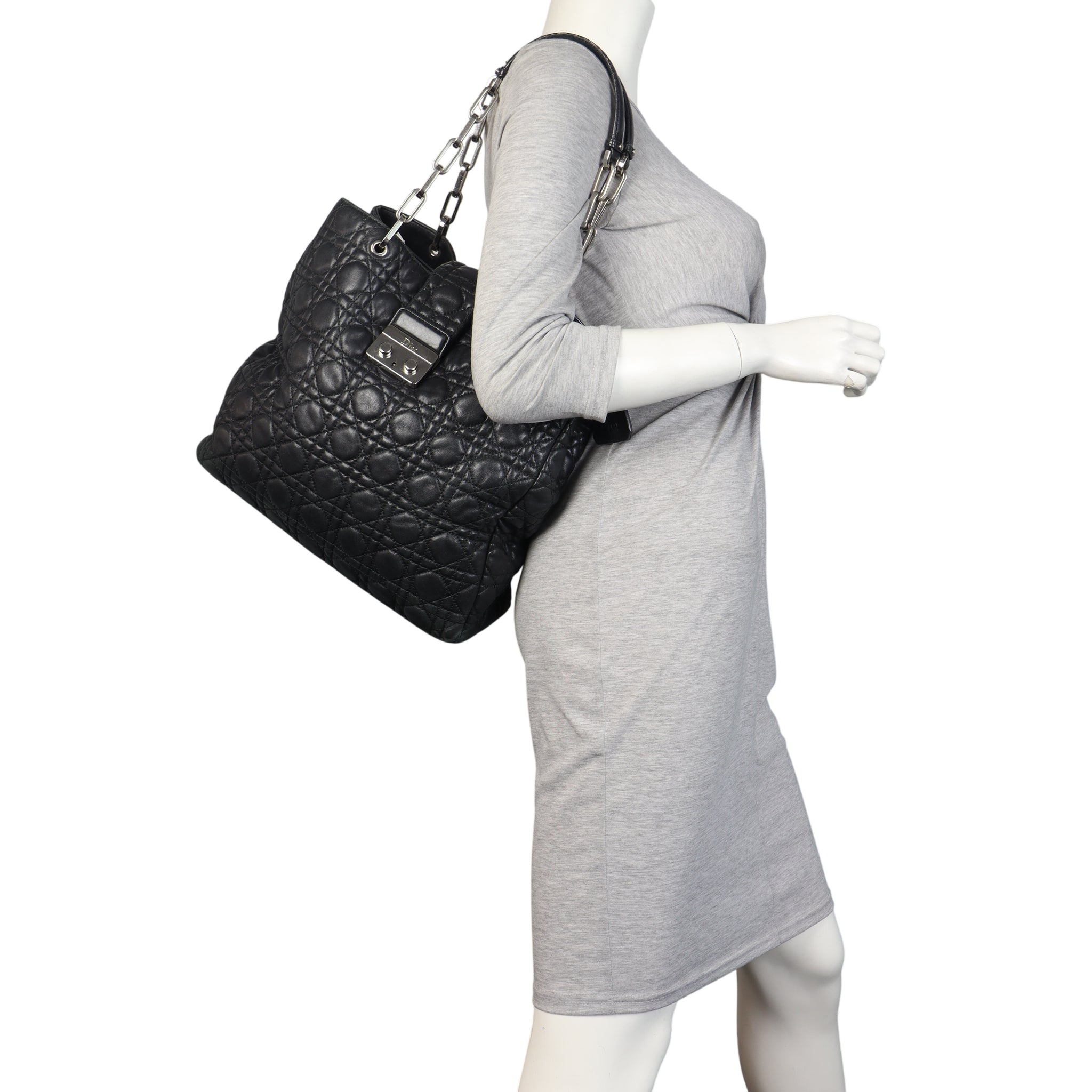 Dior Cannage Soft Tall Shopping Tote