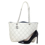Chanel CC Perforated Shopping Tote