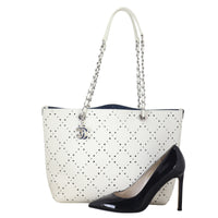 Chanel CC Perforated Shopping Tote