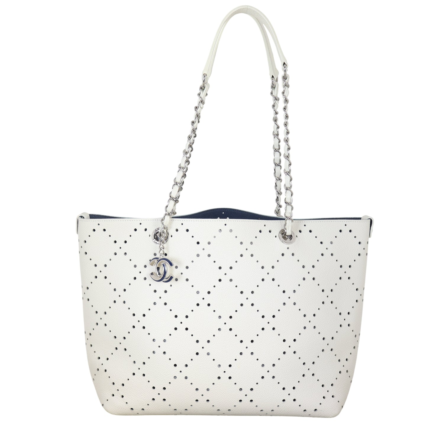 Chanel CC Perforated Shopping Tote