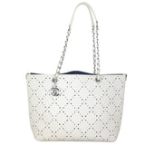 Chanel CC Perforated Shopping Tote