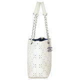 Chanel CC Perforated Shopping Tote