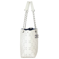 Chanel CC Perforated Shopping Tote