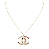 Chanel CC Gemstone Necklace