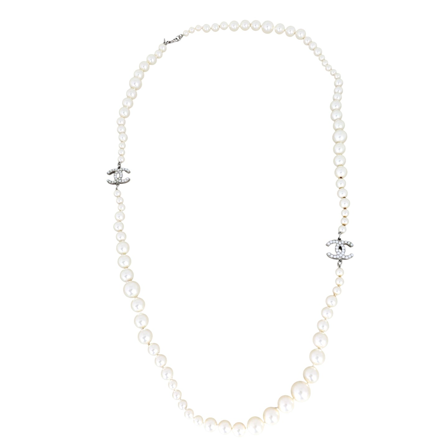 Chanel Pearl CC Long Necklace