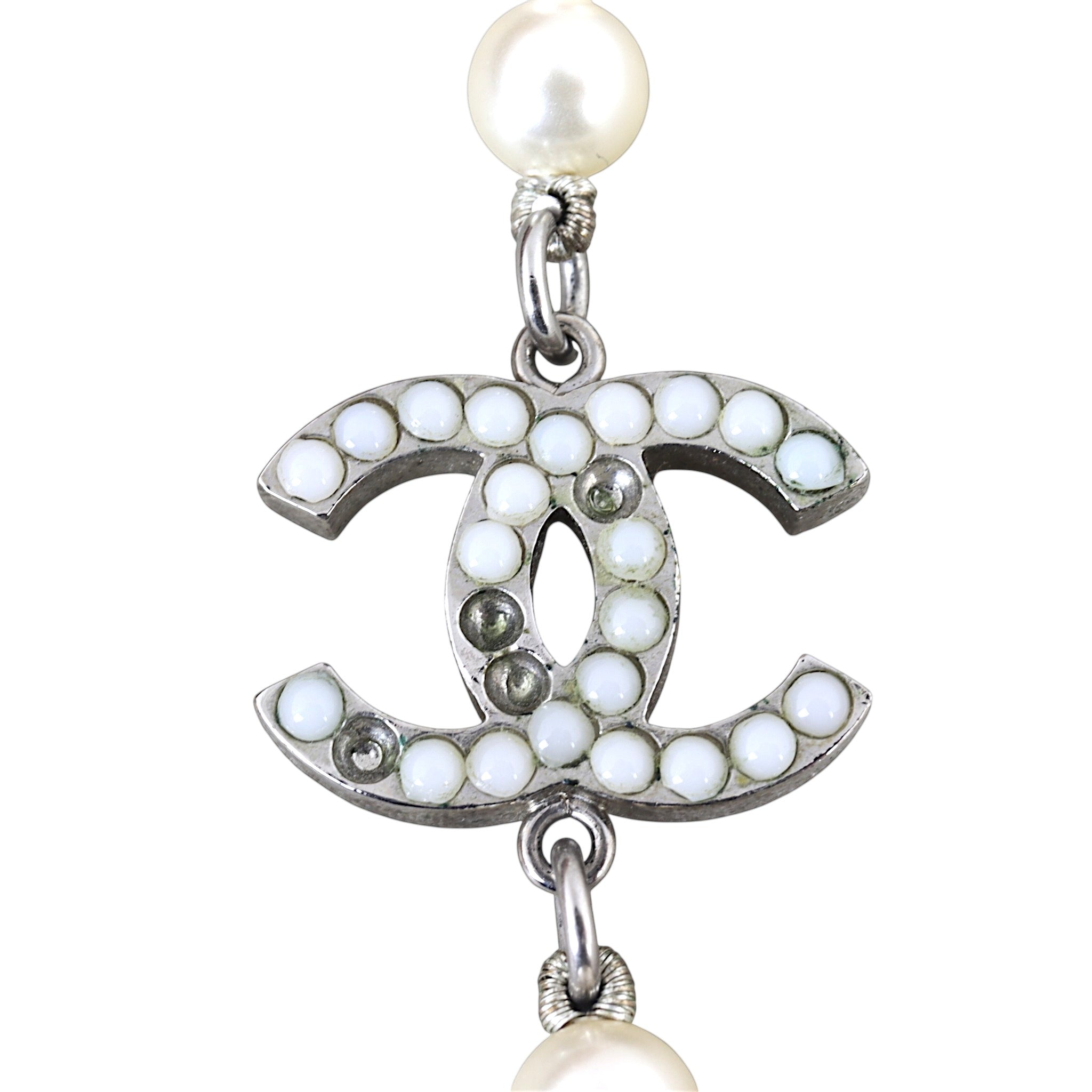 Chanel Pearl CC Long Necklace