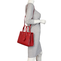 Saint Laurent Sac de Jour Baby Croc Embossed