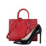 Saint Laurent Sac de Jour Baby Croc Embossed