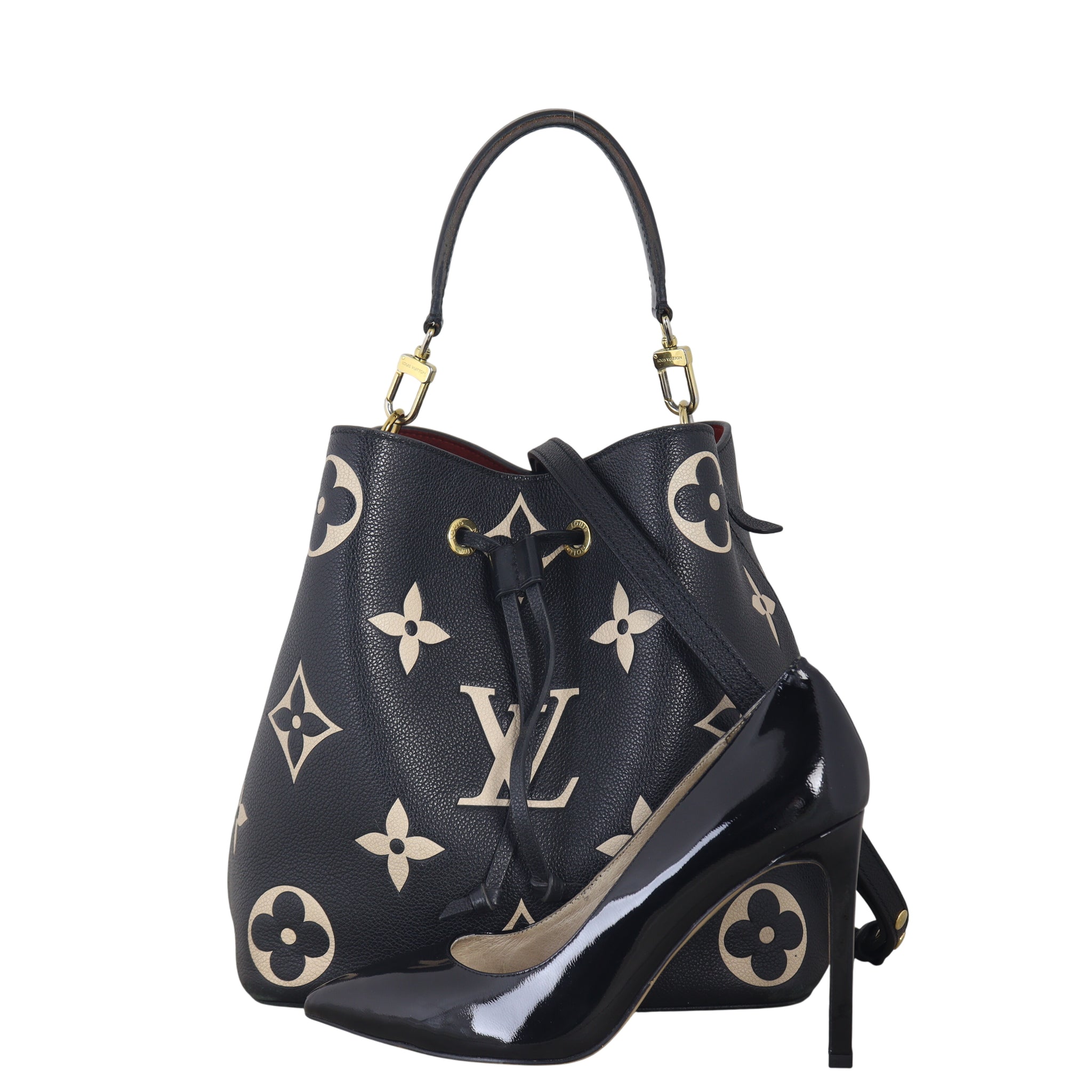 Louis Vuitton NeoNoe MM Monogram Empreinte Giant Bicolour
