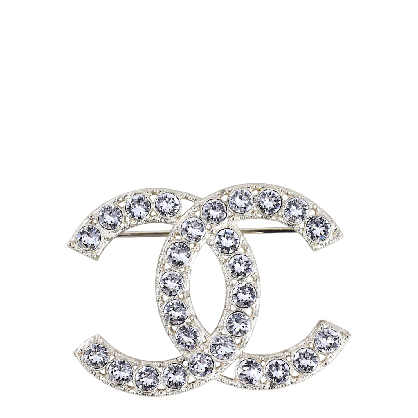Chanel Crystal CC Brooch