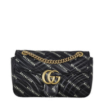Gucci x Balenciaga The Hacker Project GG Marmont Matelasse Small Shoulder Bag