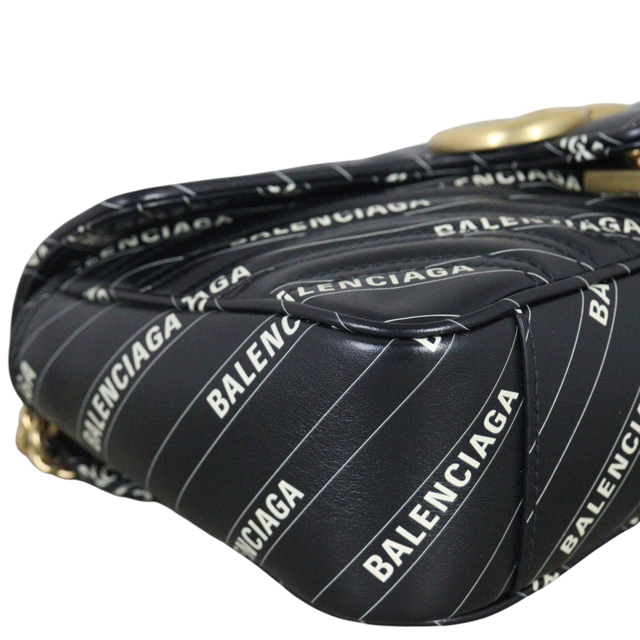 Gucci x Balenciaga The Hacker Project GG Marmont Matelasse Small Shoulder Bag
