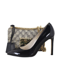 Gucci GG Supreme Bees Padlock Shoulder Bag