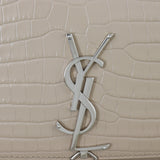 Saint Laurent Kate Tassel Chain Bag Medium Croc-Embossed