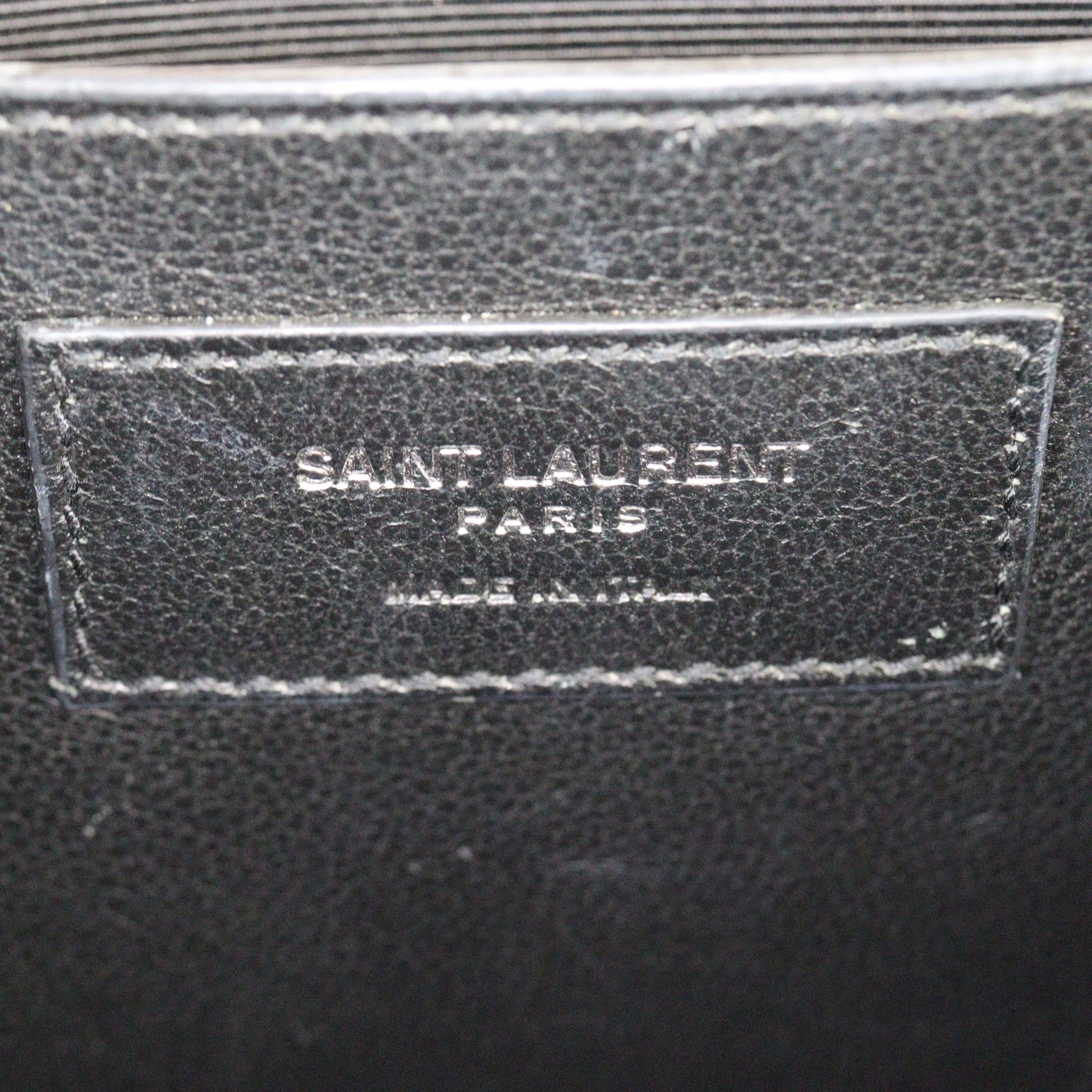 Saint Laurent Kate Tassel Chain Bag Medium Croc-Embossed