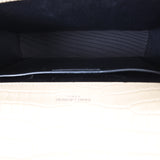 Saint Laurent Kate Tassel Chain Bag Medium Croc-Embossed