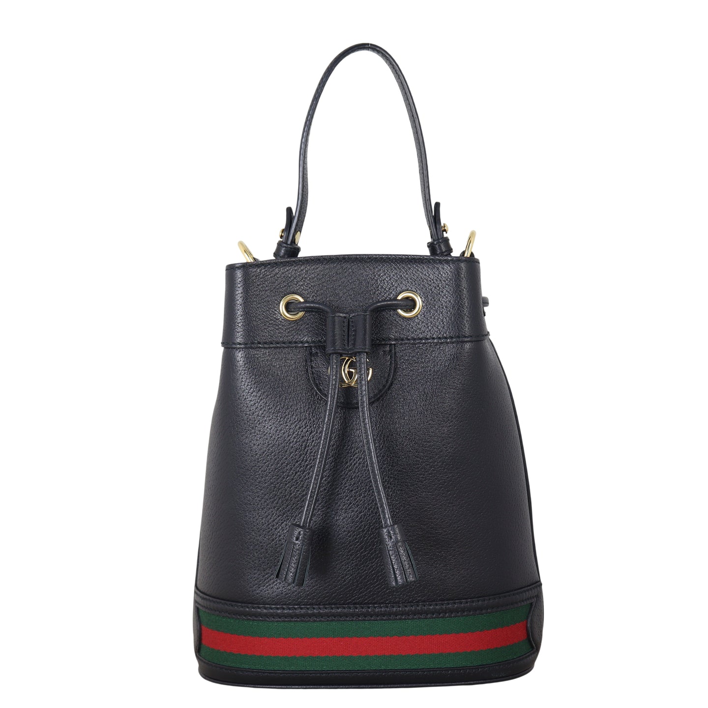 Gucci Ophidia Leather Bucket Bag Mini