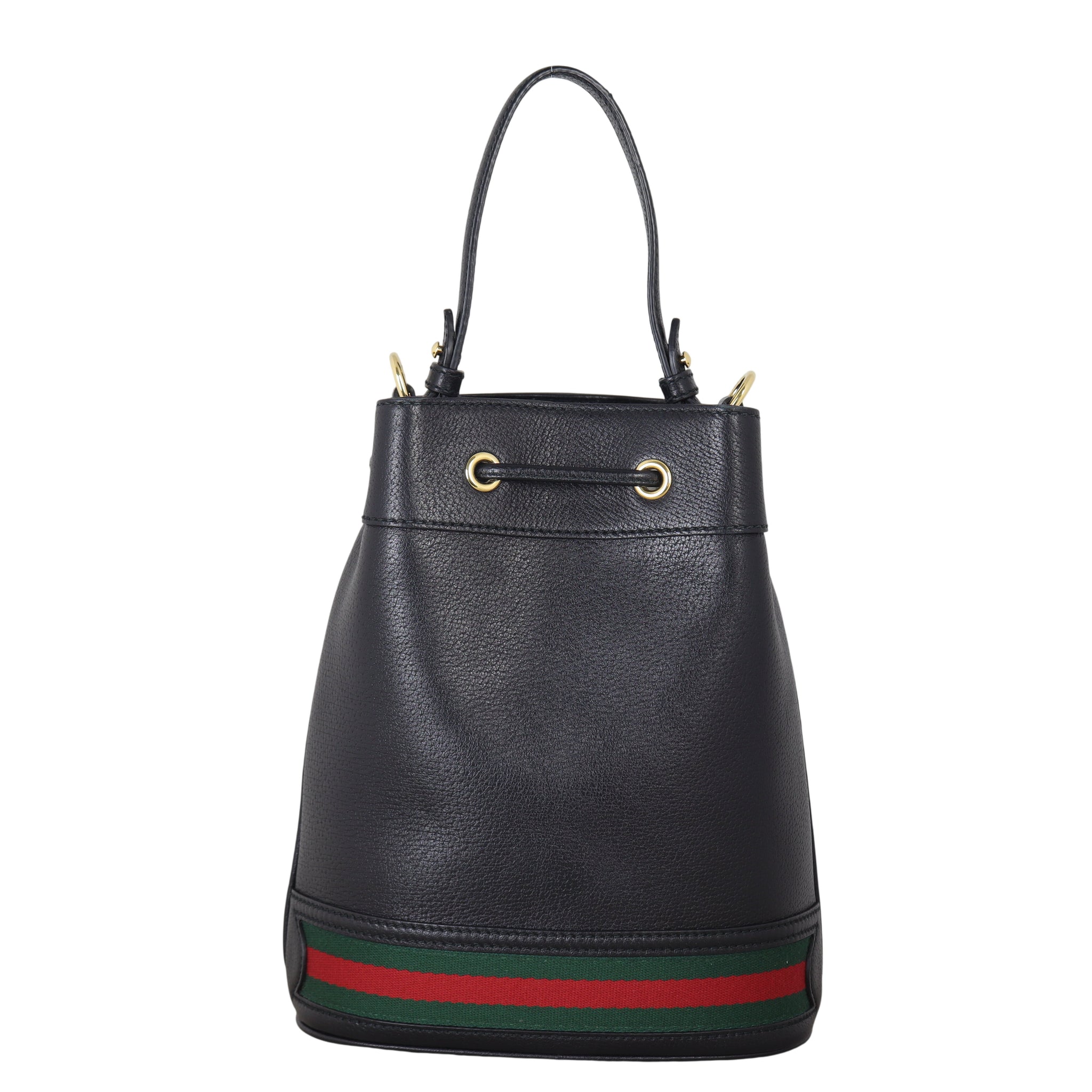 Gucci Ophidia Leather Bucket Bag Mini