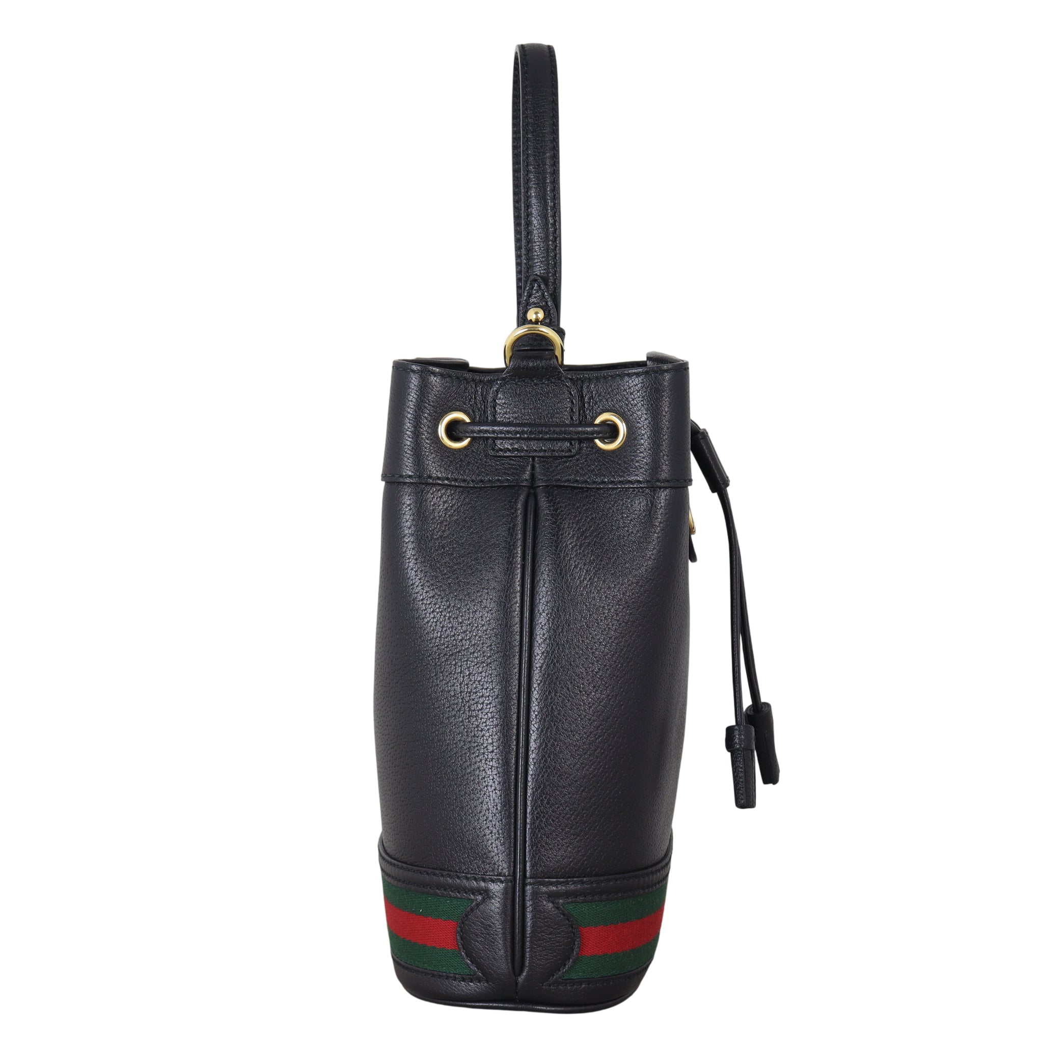 Gucci Ophidia Leather Bucket Bag Mini