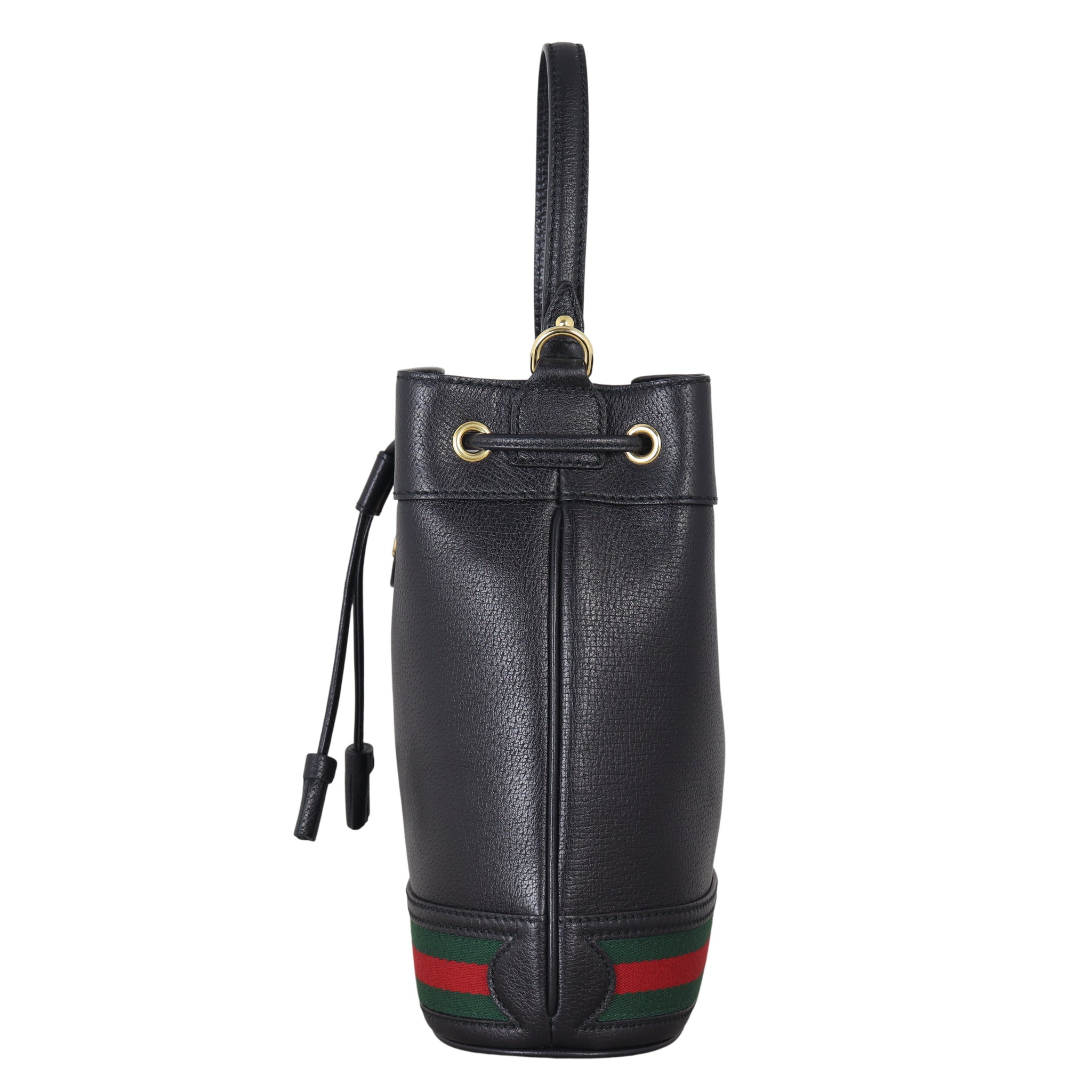 Gucci Ophidia Leather Bucket Bag Mini
