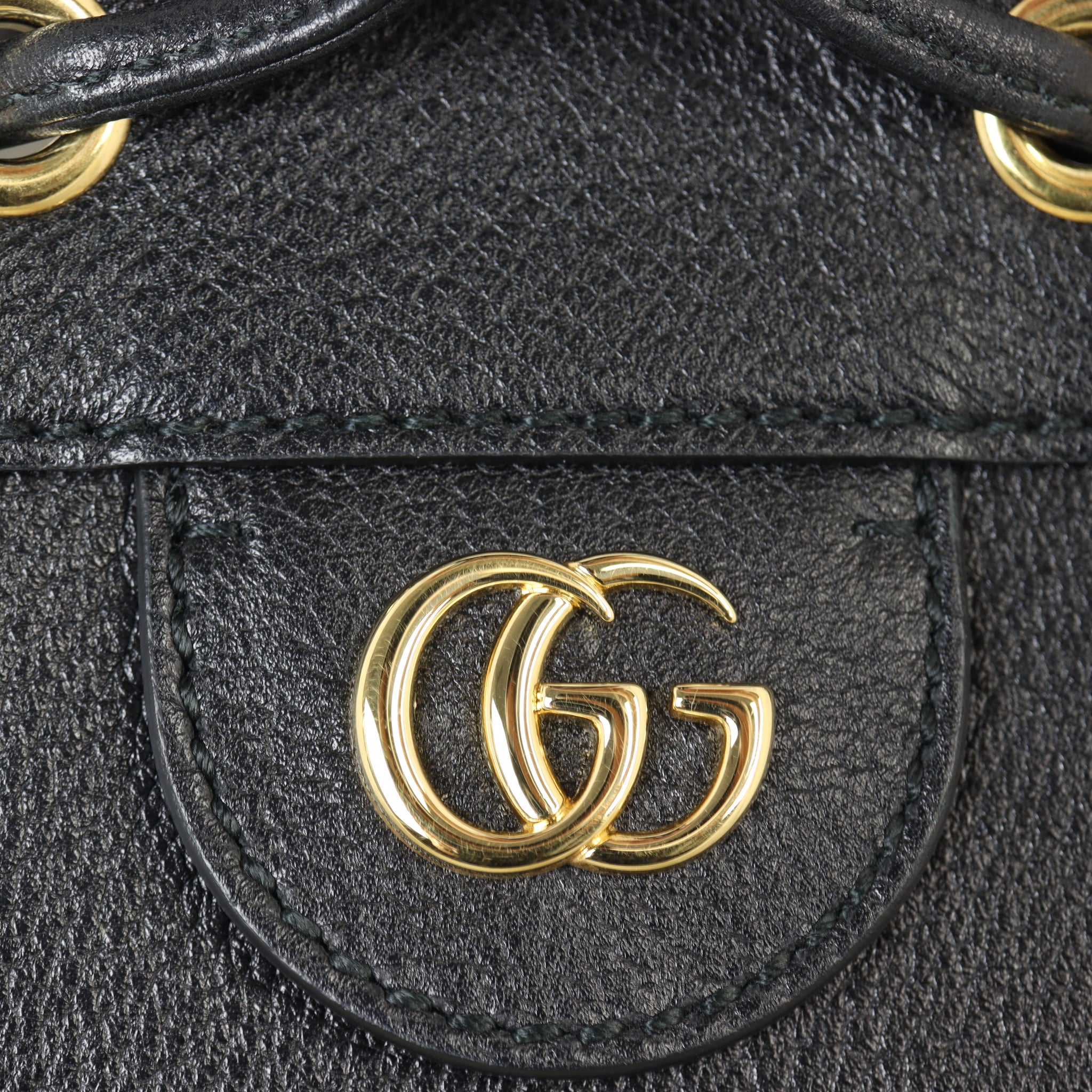 Gucci Ophidia Leather Bucket Bag Mini