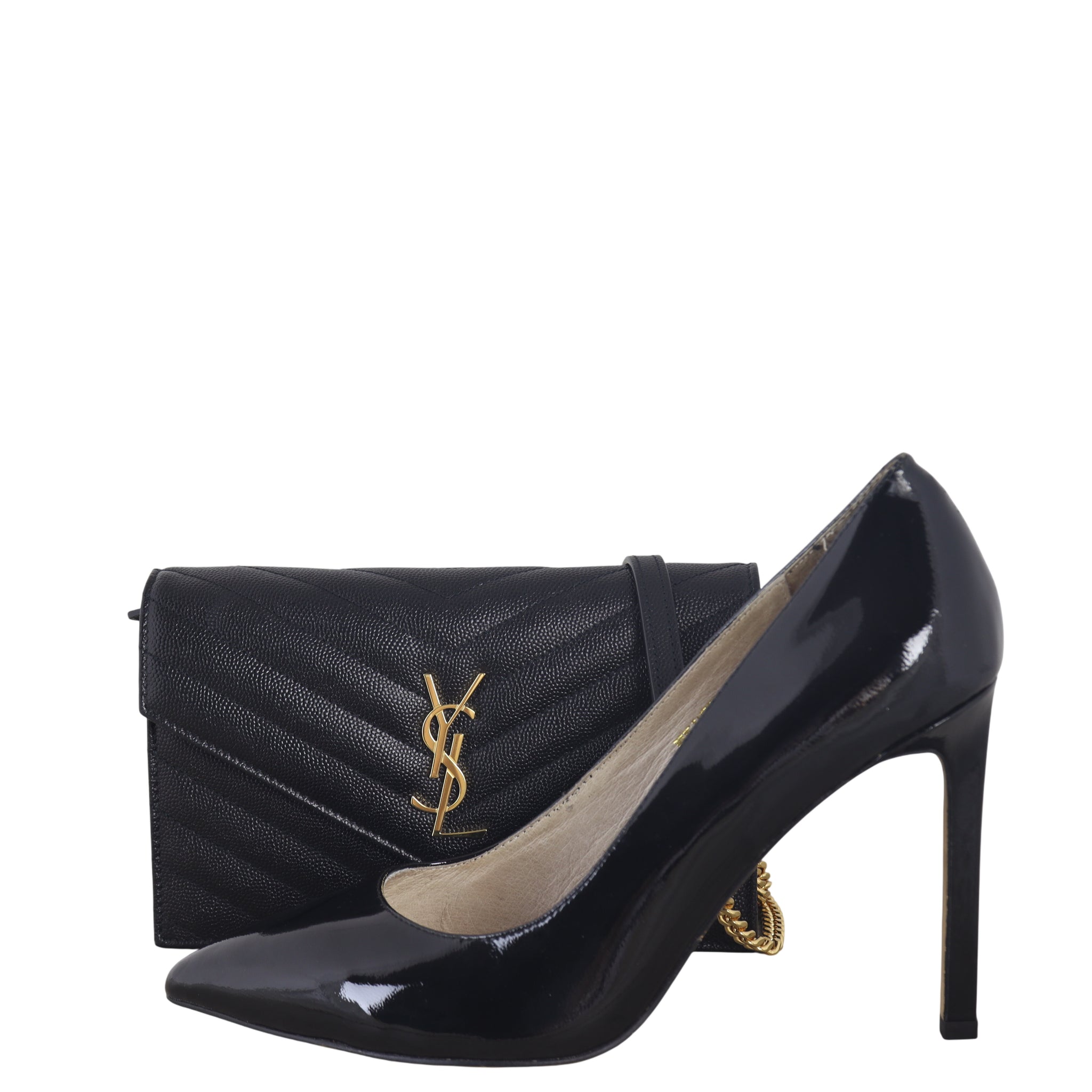 Saint Laurent Cassandre Envelope Chain Wallet