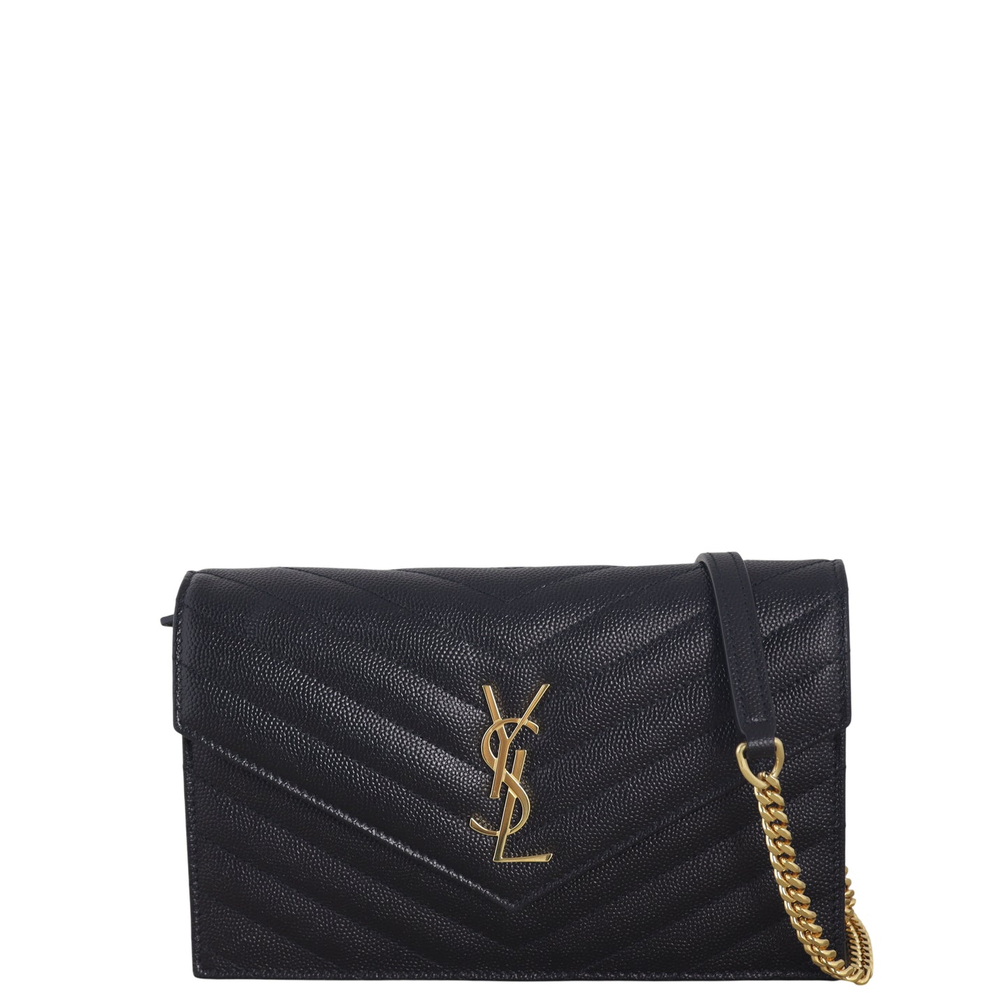 Saint Laurent Cassandre Envelope Chain Wallet