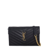 Saint Laurent Cassandre Envelope Chain Wallet