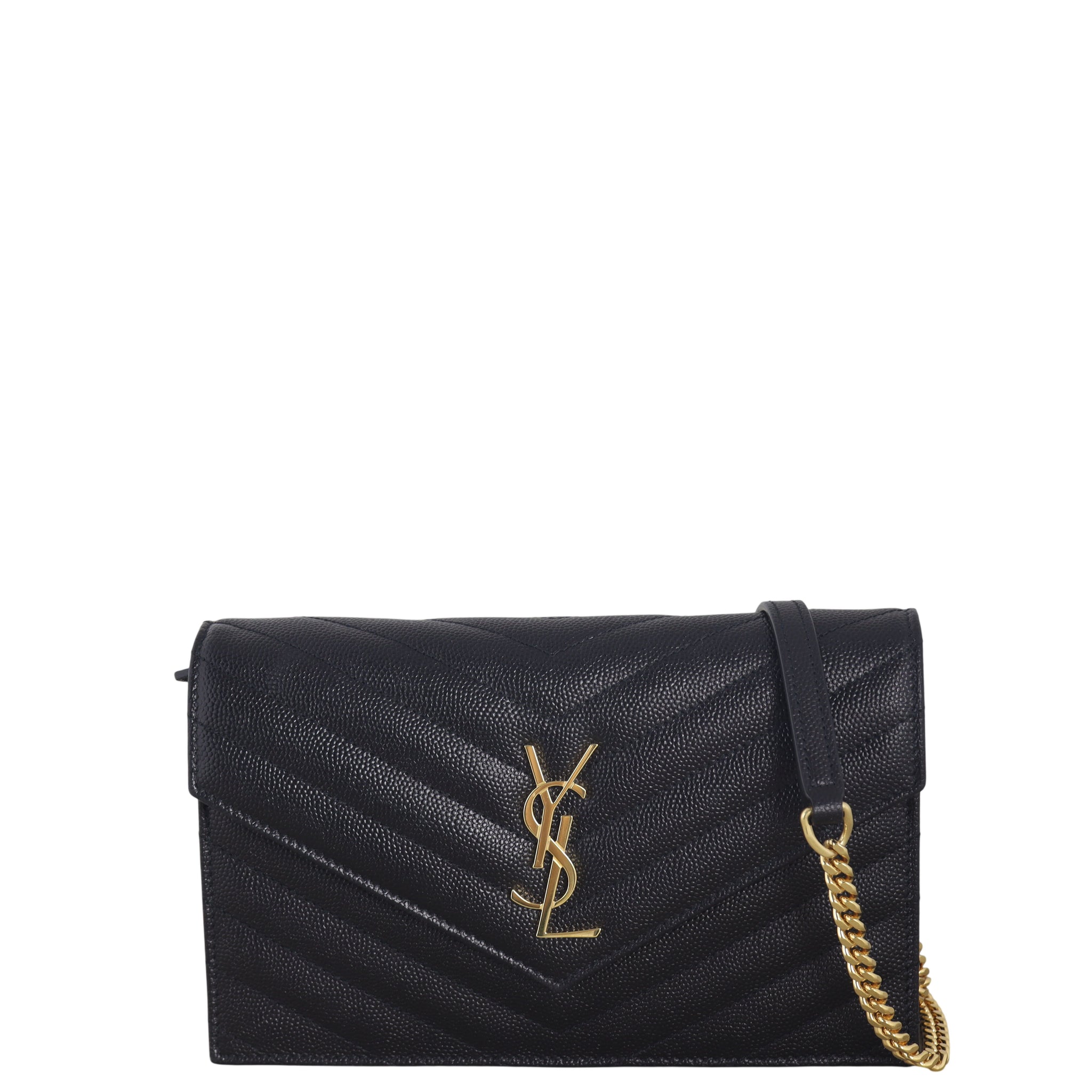 Saint Laurent Cassandre Envelope Chain Wallet