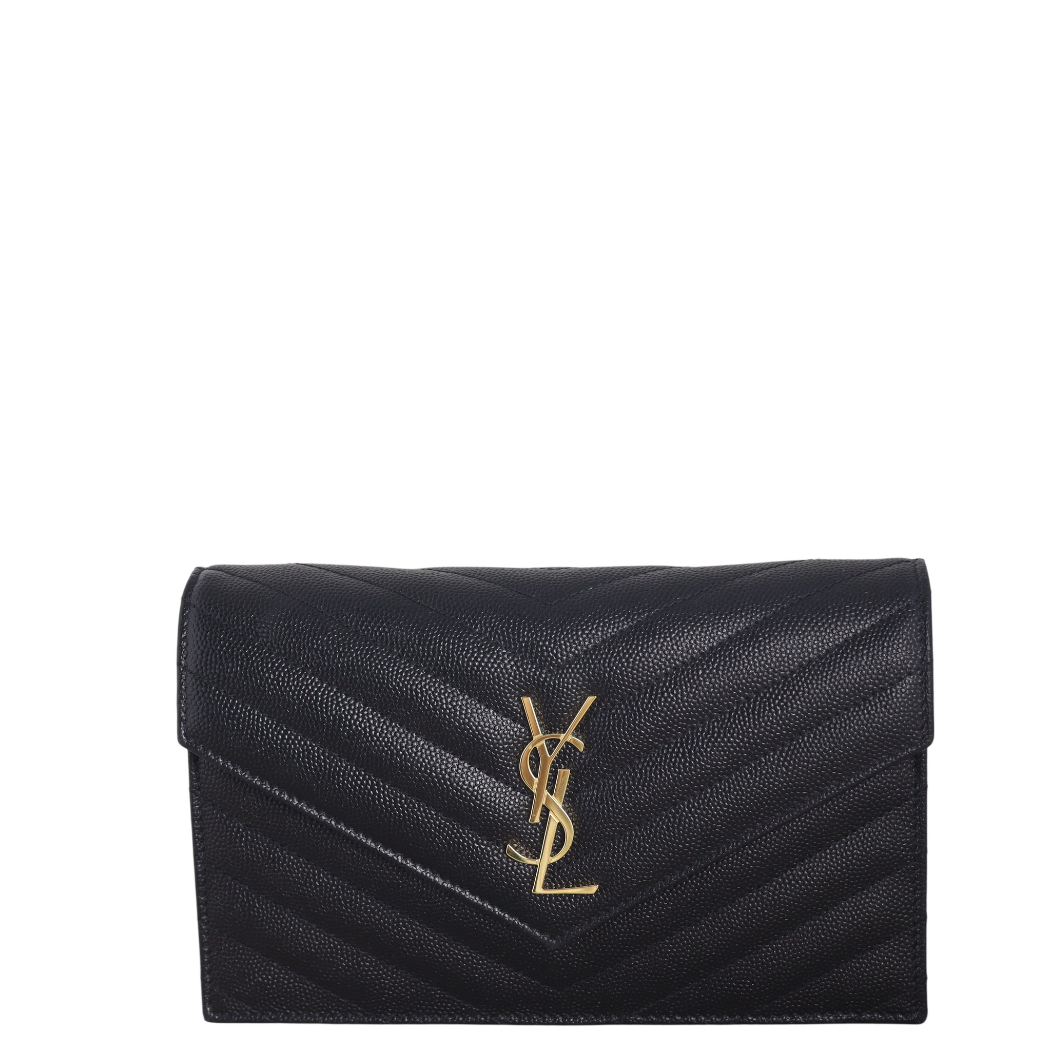 Saint Laurent Cassandre Envelope Chain Wallet