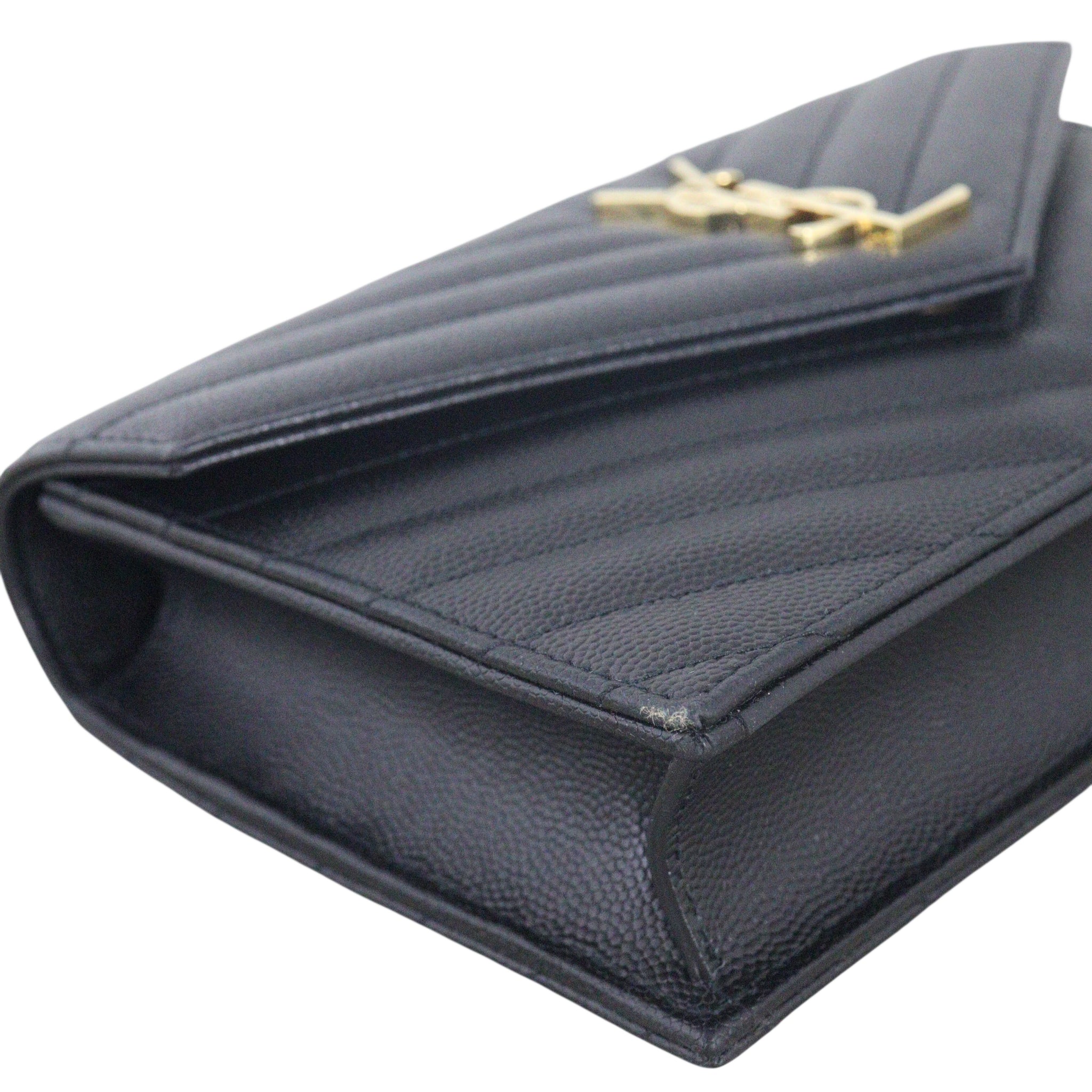 Saint Laurent Cassandre Envelope Chain Wallet