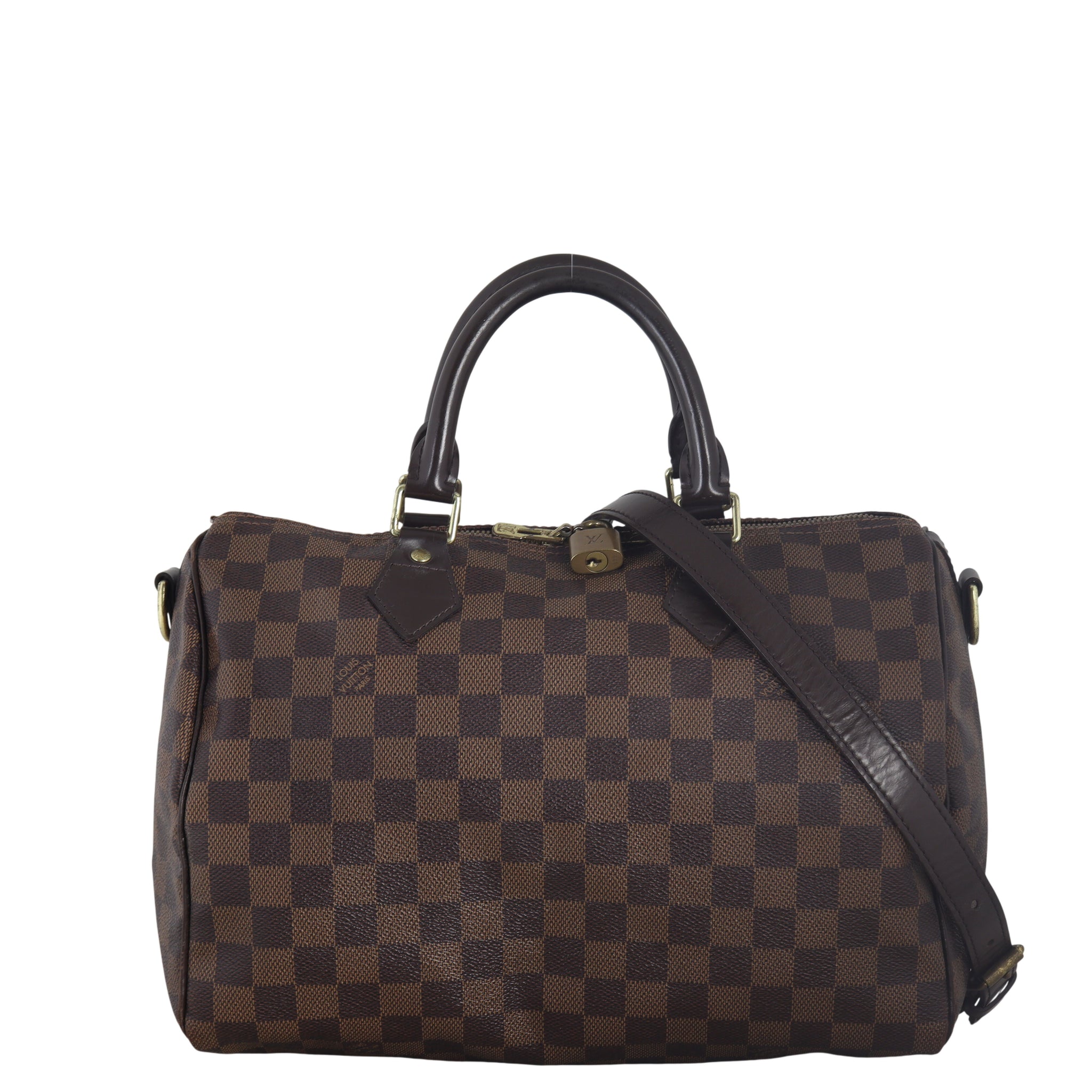 Louis Vuitton Speedy 30 Bandouliere Damier Ebene