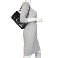 Chanel CC Vinyl Lipstick Ligne Flap Bag