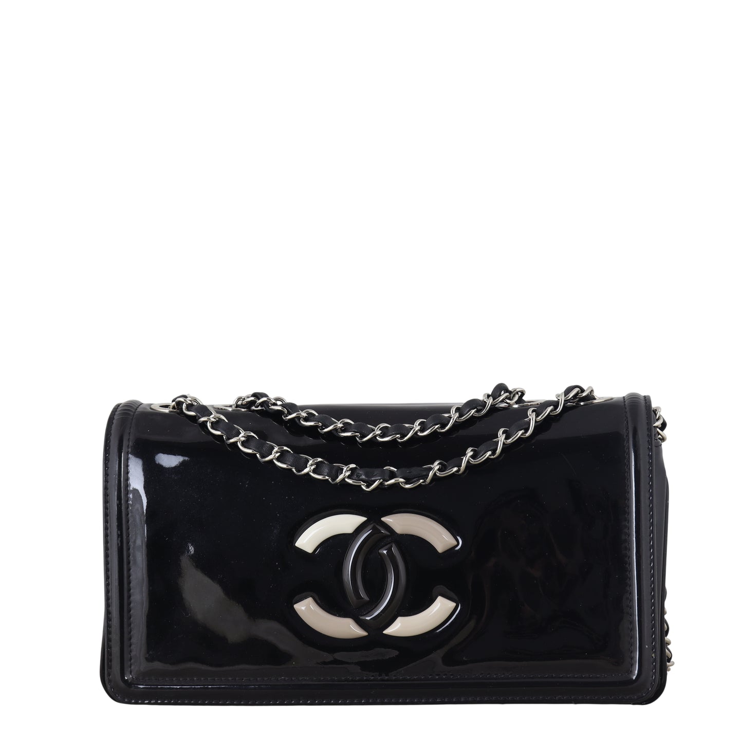 Chanel CC Vinyl Lipstick Ligne Flap Bag
