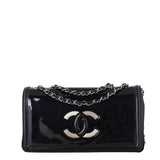 Chanel CC Vinyl Lipstick Ligne Flap Bag