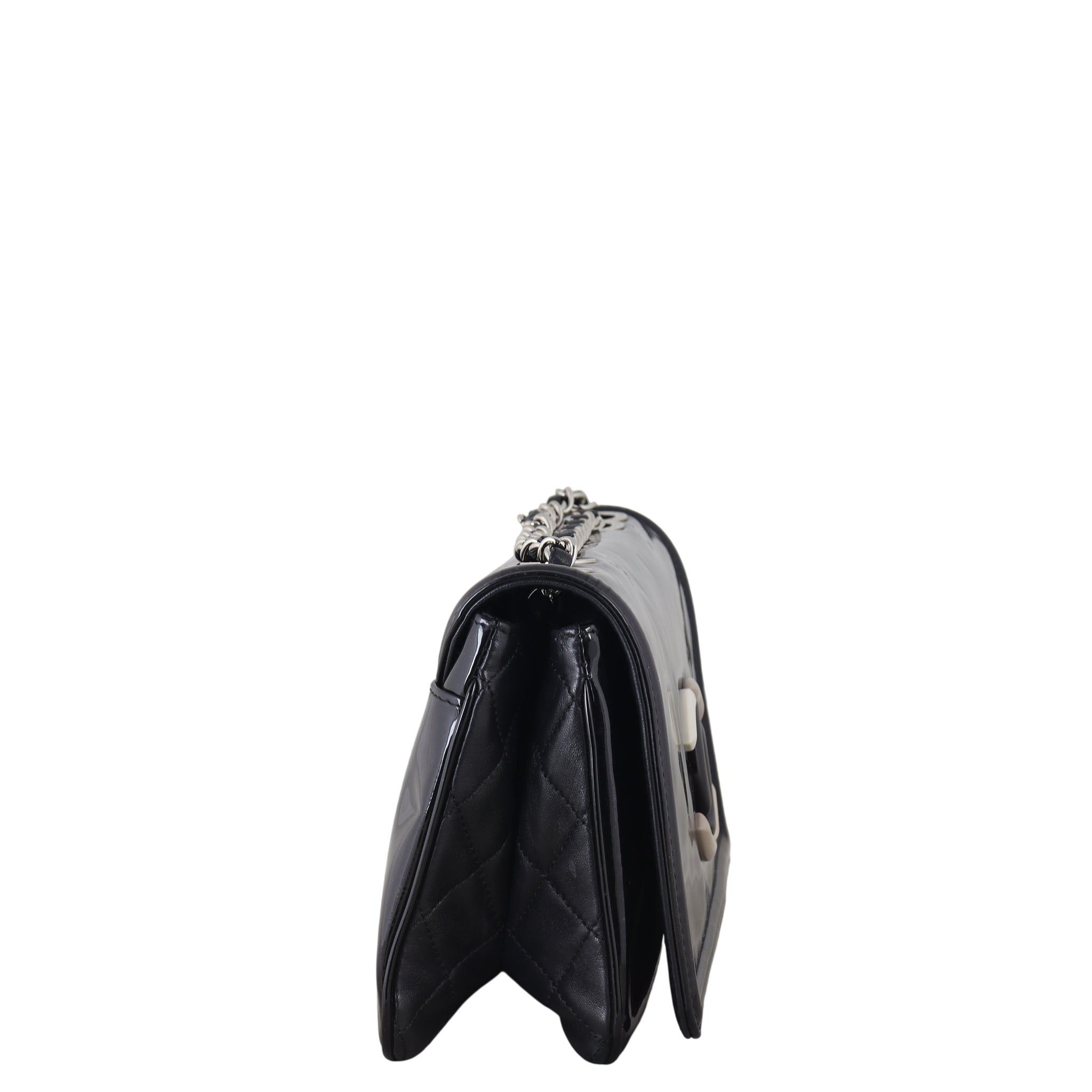Chanel CC Vinyl Lipstick Ligne Flap Bag