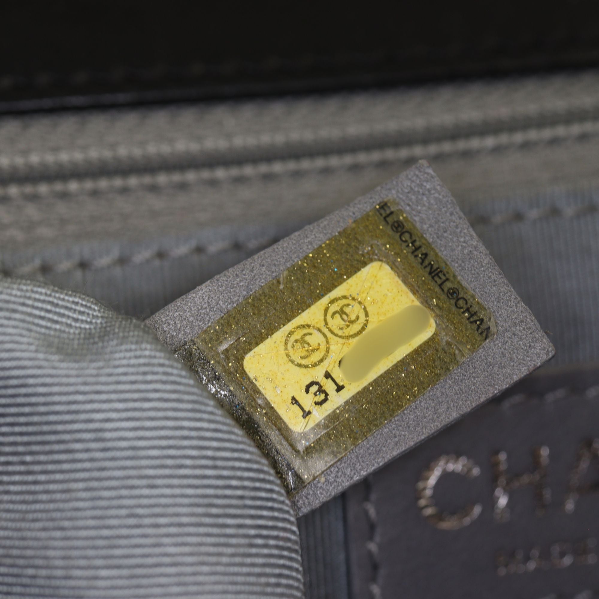 Chanel CC Vinyl Lipstick Ligne Flap Bag