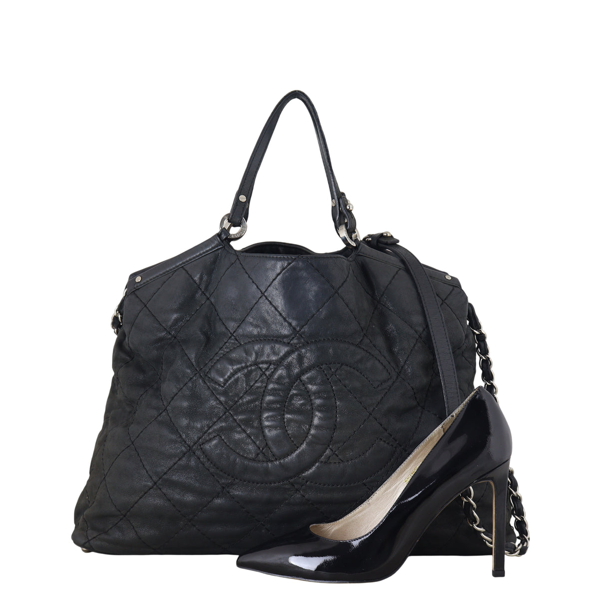 Chanel Iridescent Sea Hit Tote Small