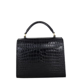 Saint Laurent Cassandra Top Handle Mini Croc-Embossed