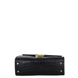 Saint Laurent Cassandra Top Handle Mini Croc-Embossed