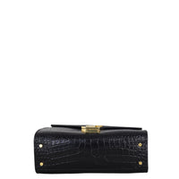 Saint Laurent Cassandra Top Handle Mini Croc-Embossed