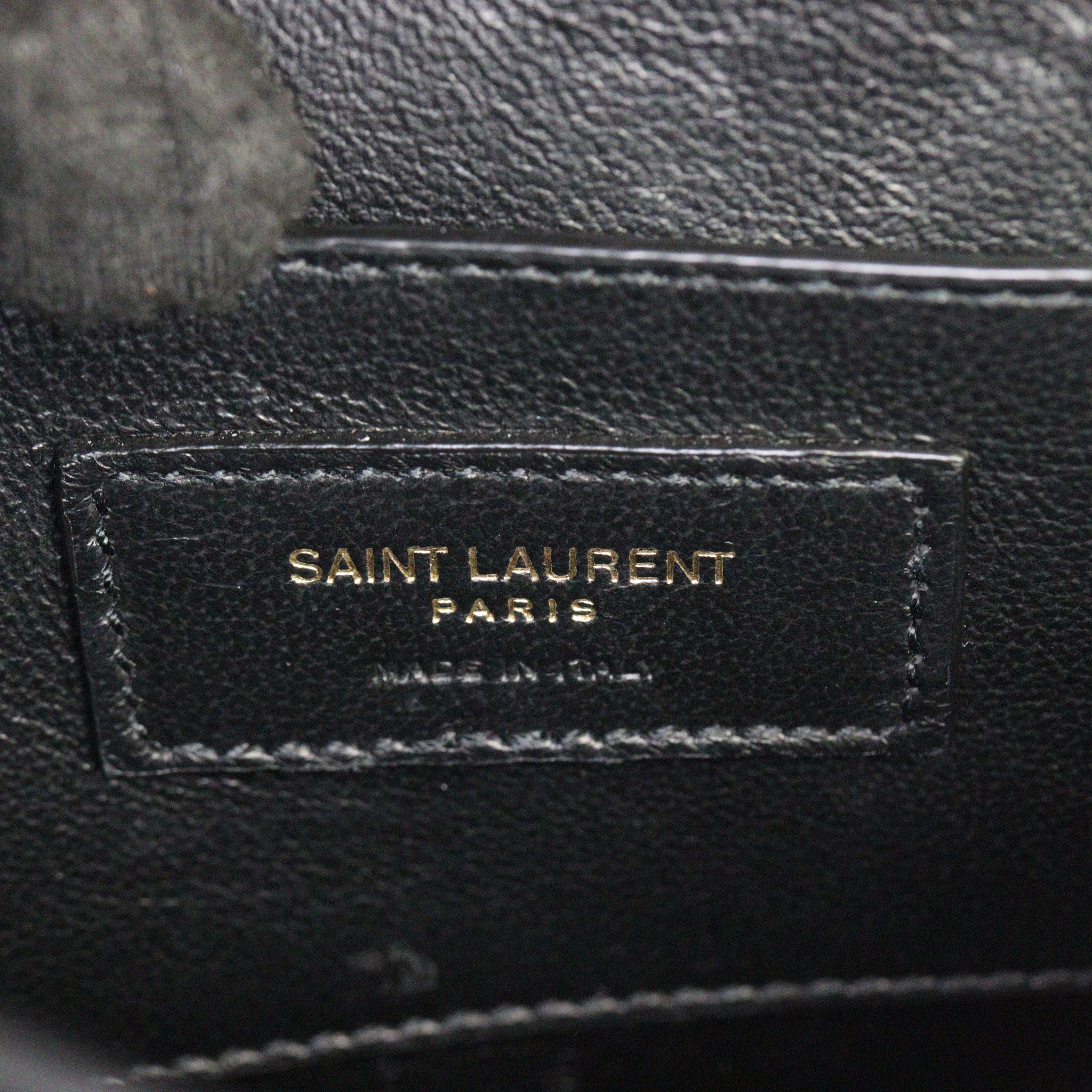 Saint Laurent Cassandra Top Handle Mini Croc-Embossed